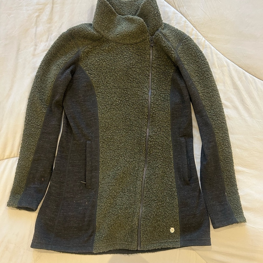 Kuhl Kozet Long Wool Blend Jacket Asymmetrical Zip M medium